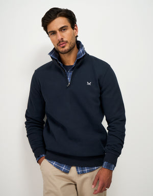 Navy Half Zip Sweatshirt