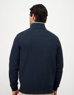 Navy Half Zip Sweatshirt
