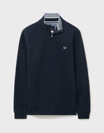 Load image into Gallery viewer, Navy Half Zip Sweatshirt
