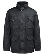 Load image into Gallery viewer, Barbour Sapper Wax Jacket Black
