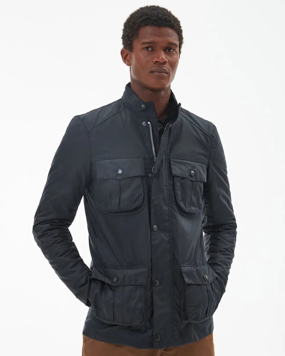Navy Corbridge Wax Jacket