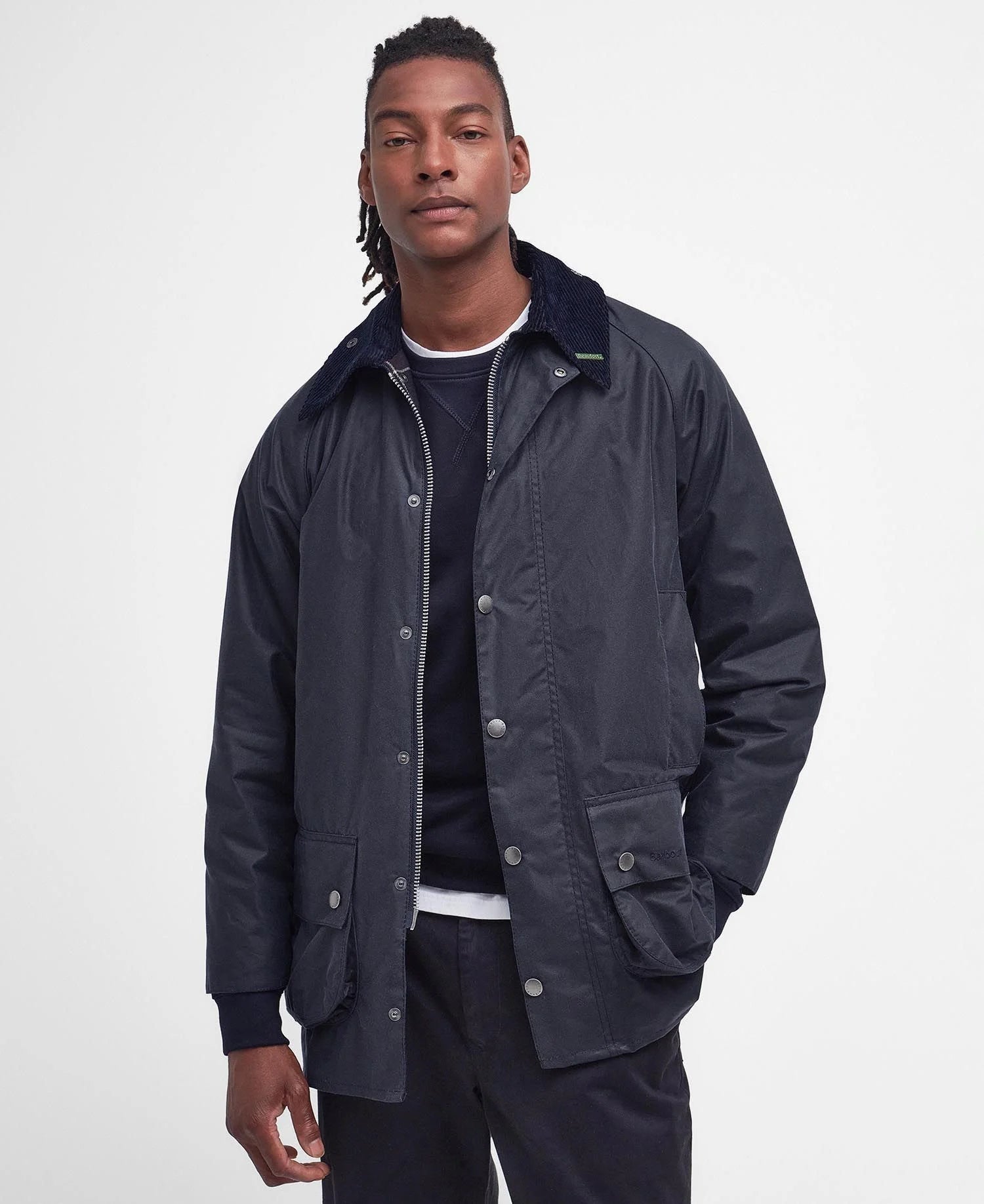 Barbour wax jacket shop navy