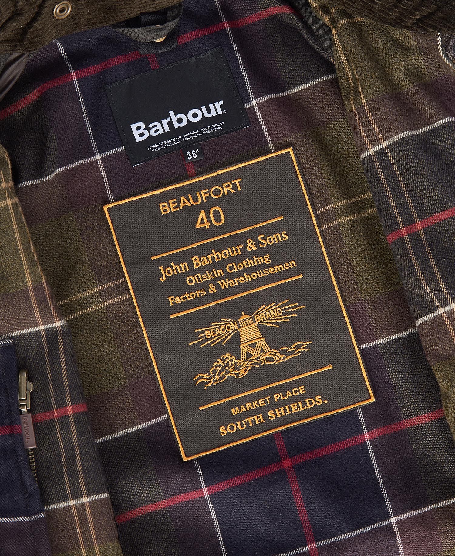 Barbour 40th Anniversary Beaufort Wax Jacket Sage