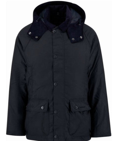Navy Modern Beaufort Waxed Jacket