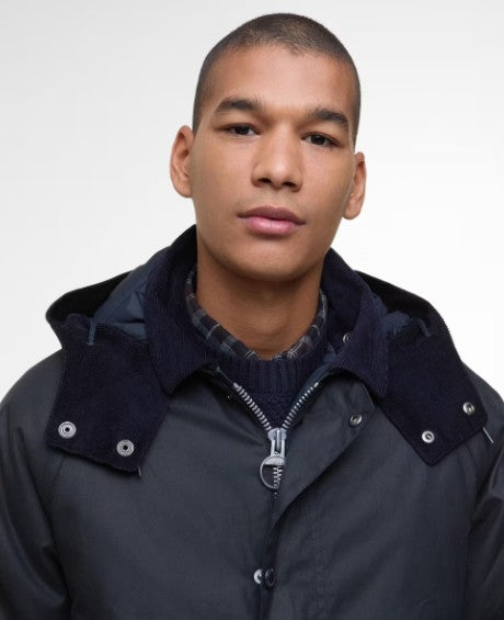 Navy Modern Beaufort Waxed Jacket