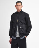 Load image into Gallery viewer, Barbour Black International Craggan Waxed Jacket
