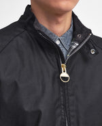 Load image into Gallery viewer, Barbour Black International Craggan Waxed Jacket
