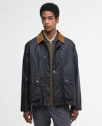 Load image into Gallery viewer, Navy Bedale Waxed Jacket
