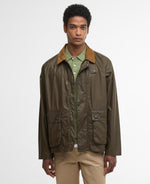 Load image into Gallery viewer, Olive Bedale Waxed Jacket
