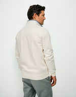 Load image into Gallery viewer, Cream Classic Half Zip Sweatshirt
