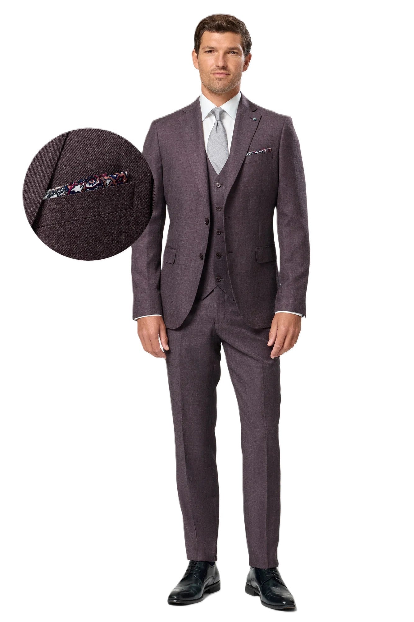 Plum Suit Jacket Regular Length