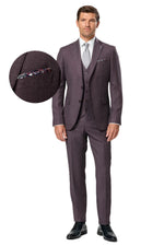 Load image into Gallery viewer, Plum Suit Jacket Regular Length
