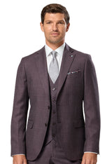 Load image into Gallery viewer, Plum Suit Jacket Regular Length
