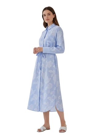 Blue Nivalina Shirt Dress