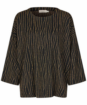 Black Bralyn Jersey Top