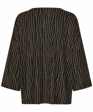 Black Bralyn Jersey Top