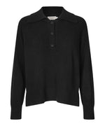 Load image into Gallery viewer, Black Knit Fayena Polo
