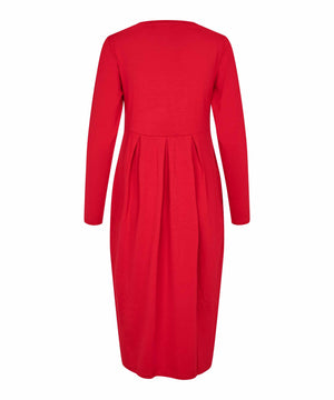 Red Jersey Namo Dress