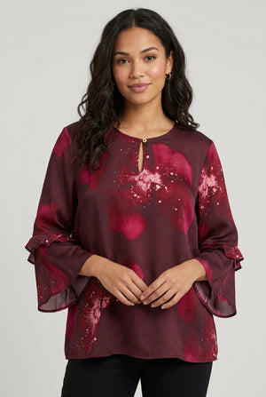 Fig Floral Bimelda Top