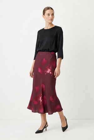Fig Floral Solviera Skirt