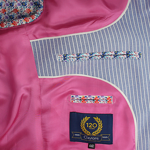 Blue Cotton Blazer