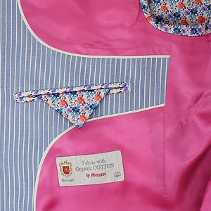 Blue Cotton Blazer
