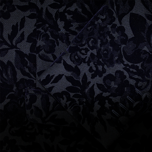 Navy Flocked Jacket Regular Length