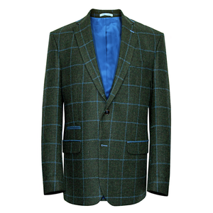 Green Overcheck Jacket Short Length