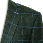 Load image into Gallery viewer, Green Overcheck Jacket Short Length
