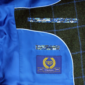 Green Overcheck Jacket Short Length