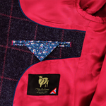 Load image into Gallery viewer, Purple Overcheck Jacket Short Length
