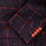 Load image into Gallery viewer, Purple Overcheck Jacket Short Length
