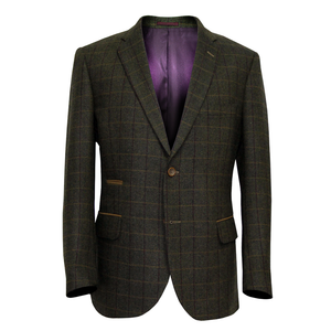Green Overcheck Jacket Regular Length