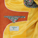 Load image into Gallery viewer, Orange Irish Linen Jacket Regular Length
