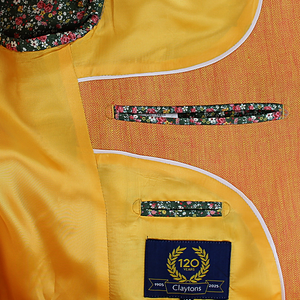Orange Linen Jacket