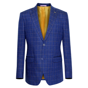 Royal Overcheck Linen Jacket