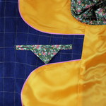 Load image into Gallery viewer, Royal Overcheck Linen Jacket
