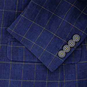 Royal Overcheck Linen Jacket