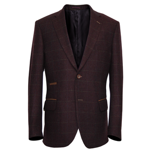 Wine Overcheck Jacket Regular Length
