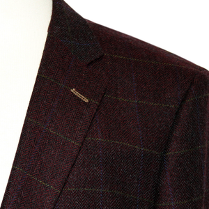 Wine Overcheck Jacket Regular Length