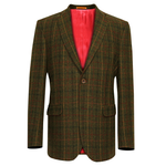 Load image into Gallery viewer, Brown Wool Overcheck Jacket
