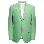 Load image into Gallery viewer, Mazzelli Lime Linen Jacket Regular Length
