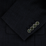 Load image into Gallery viewer, Navy Textured Suit Jacket
