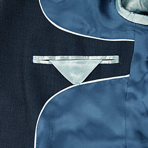 Blue Textured Suit Jacket