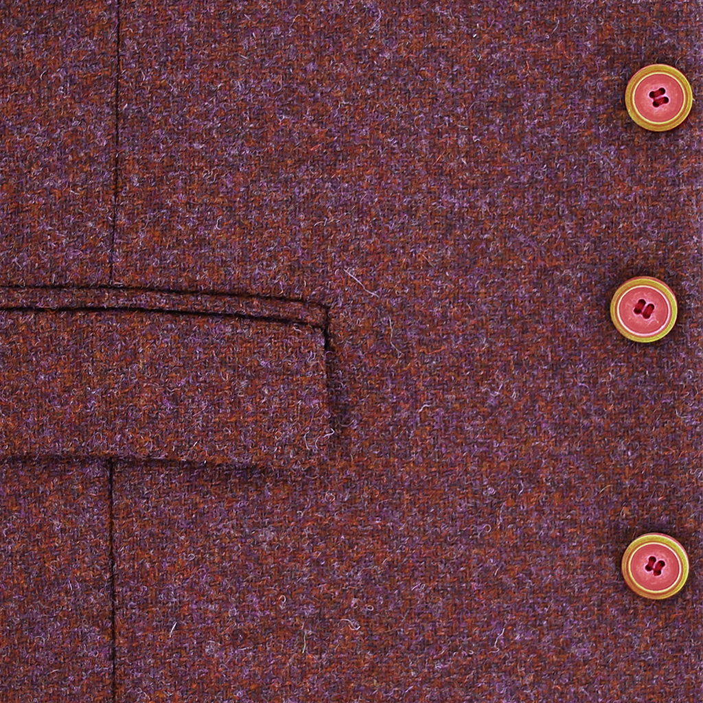Berry Wool Waistcoat