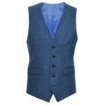 Load image into Gallery viewer, Blue Wool Waistcoat
