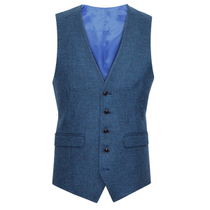 Blue Wool Waistcoat