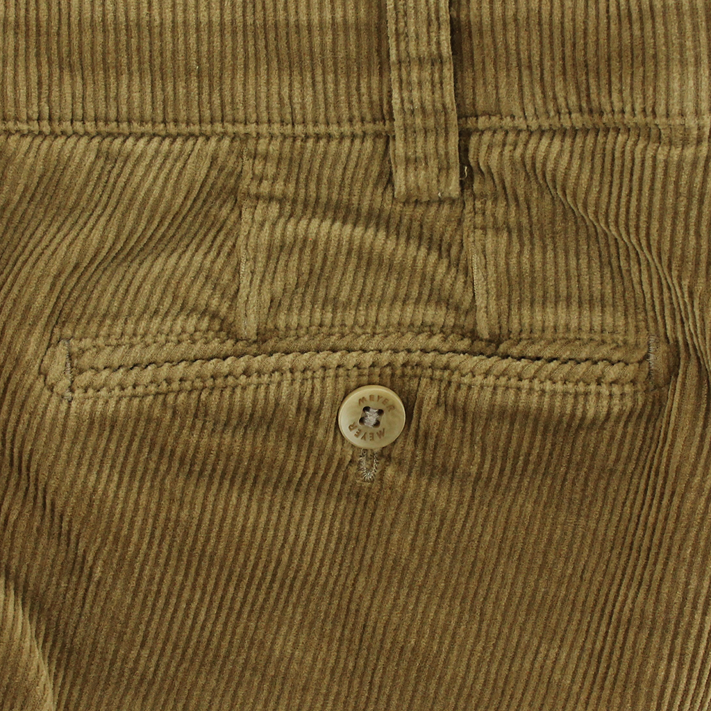 Meyer Active Bonn Corduroy Camel Trousers Regular Leg