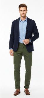 Load image into Gallery viewer, Green Classic Chinos
