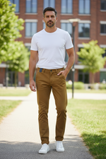 Load image into Gallery viewer, Tan Classic Chinos
